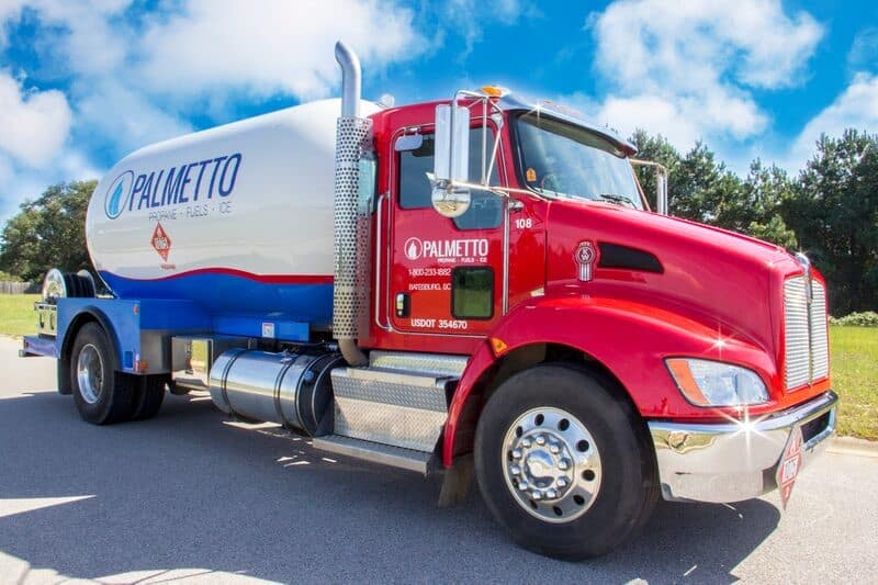 palmetto propane bulk delivery fuel truck